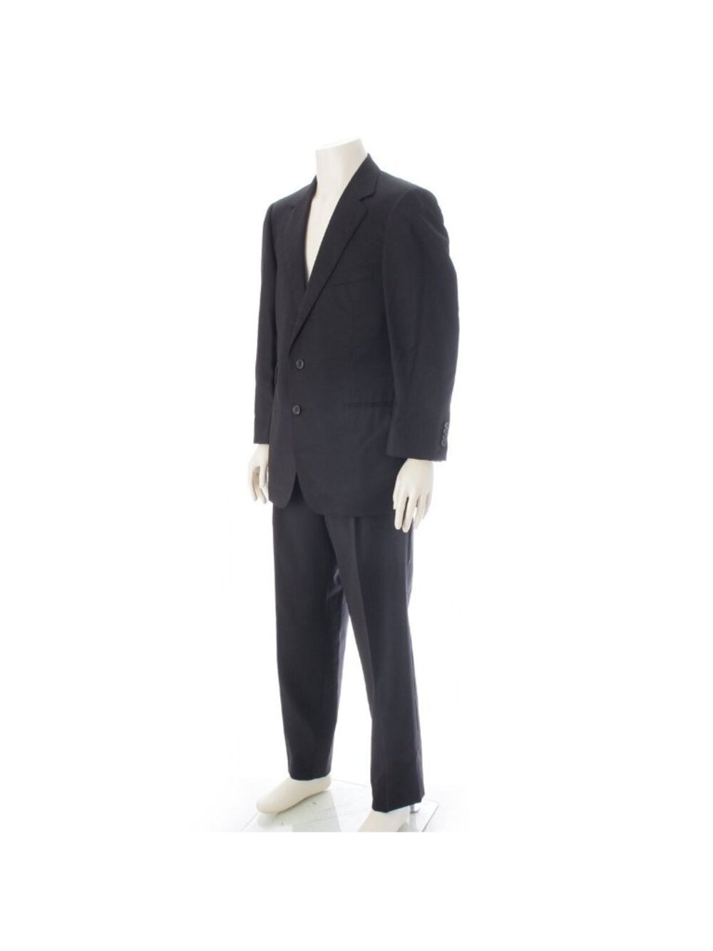 Gucci Era Collection Wool Set Suit Pinstripe Black 52 - Picture 2 of 10